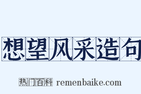 想望风采造句是什么意思的图片